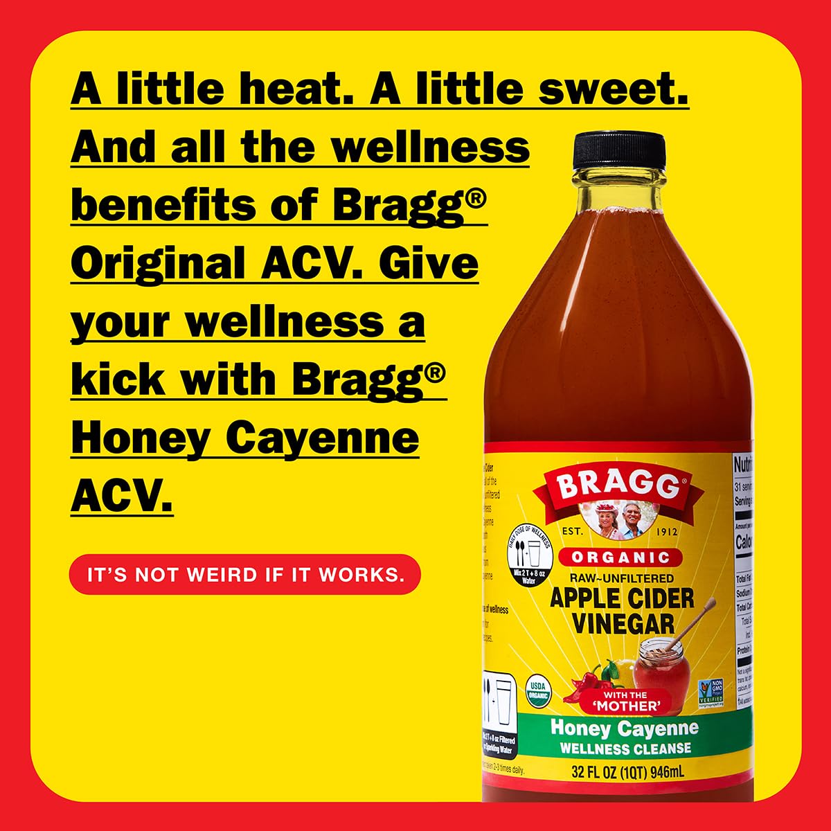 Bragg Organic Apple Cider Vinegar with the Mother - 32 fl oz - image 2
