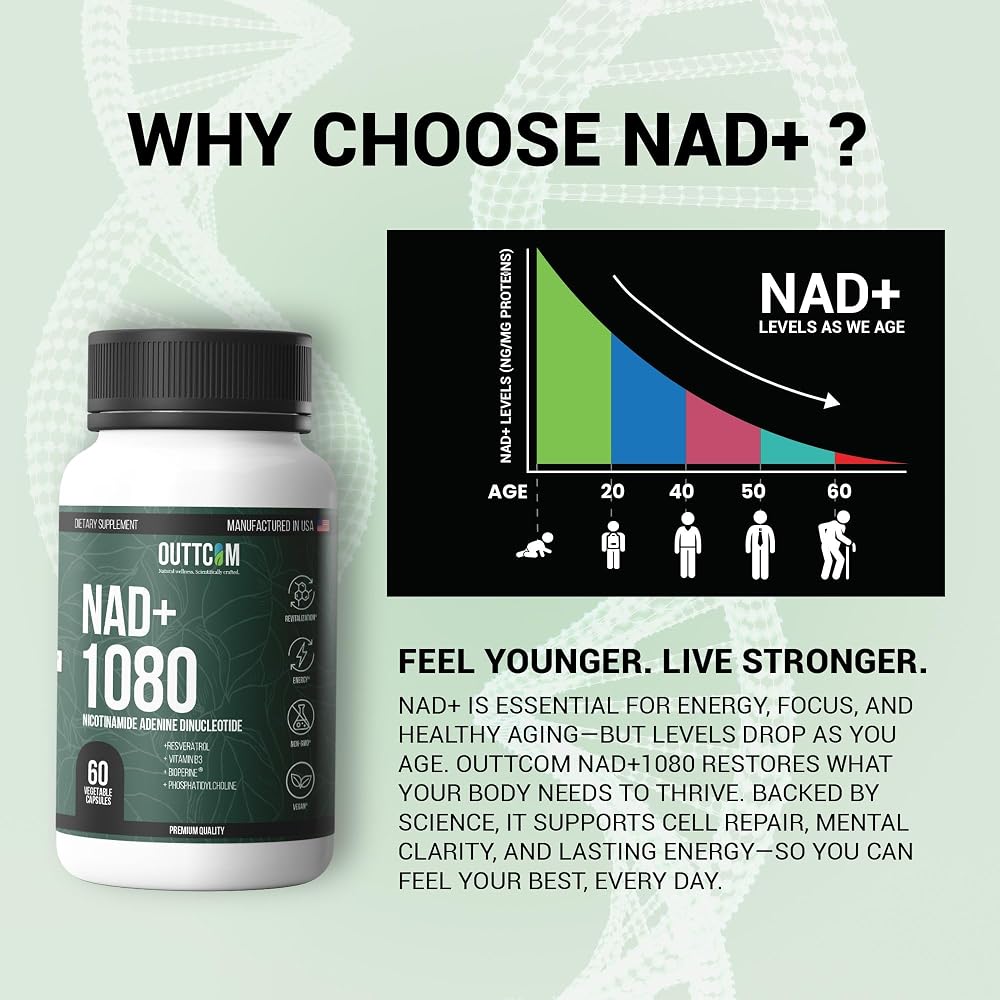 Outtcom Liposomal NAD+ Supplement 900mg