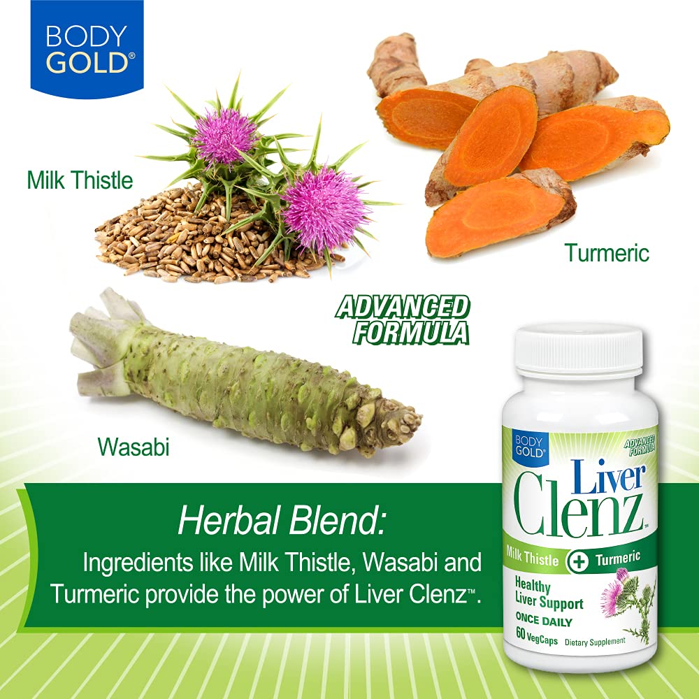 Body Gold Liver Clenz Herbal Supplement - 60 Vegetarian Capsules - image 4