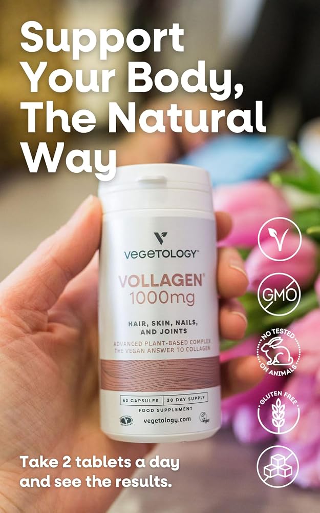 VEGETOLOGY Vollagen Plant Based Protein Complex - 60 Tablets - image 4