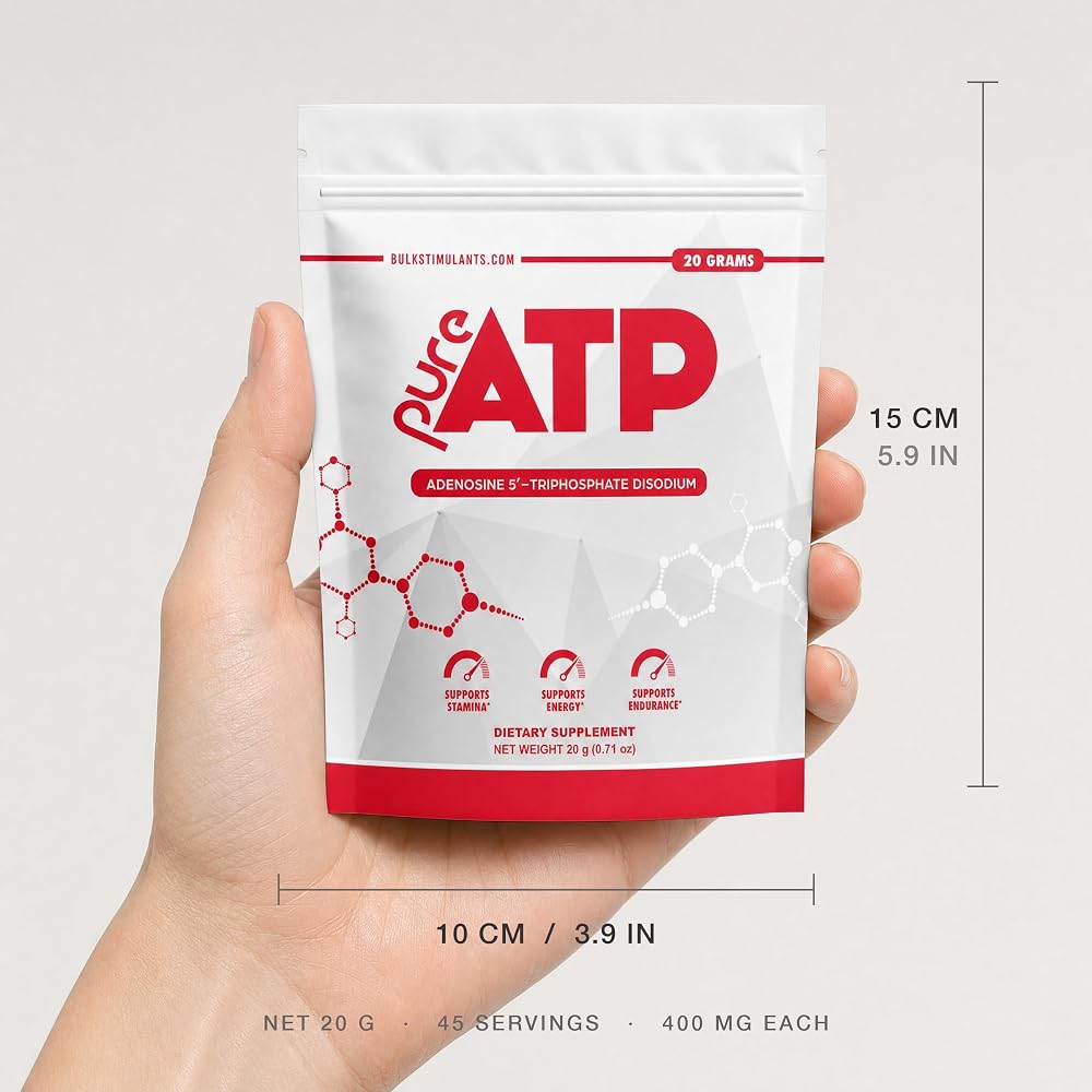 BulkStimulants Pure ATP Adenosine Triphosphate Powder - 45 Servings - image 4