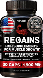 Revolution Science Regains HGH Supplement for Muscle Growth - 30 Capsules