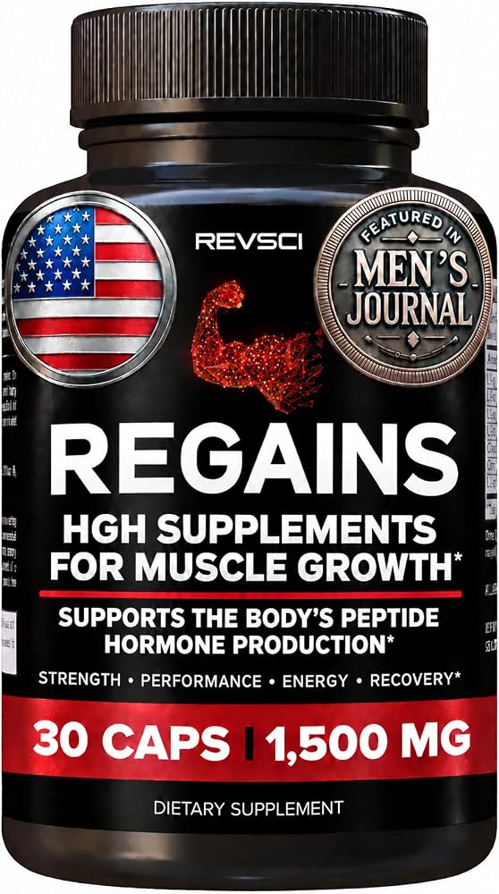 Revolution Science Regains HGH Supplement for Muscle Growth - 30 Capsules