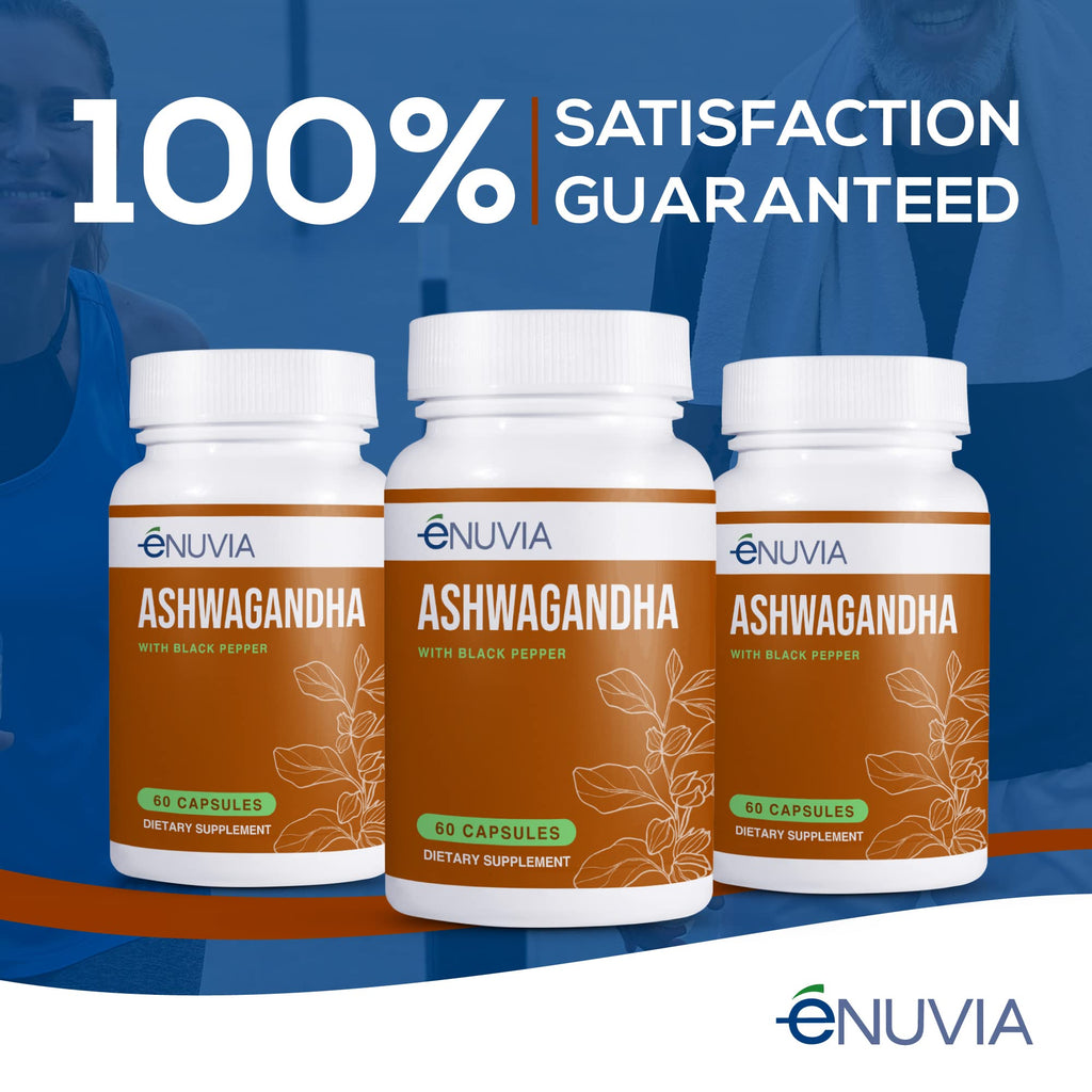Enuvia Ashwagandha Supplement Stress Relief - 60 Capsules - image 7