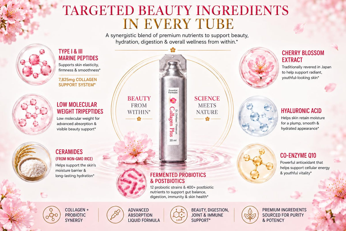 Dr. Ohhira's Premium Collagen Plus Liquid Marine Collagen - 5 Vials - image 4