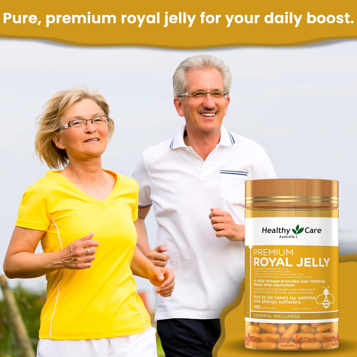 Healthy Care Royal Jelly 1000 - 365 Capsules - image 2