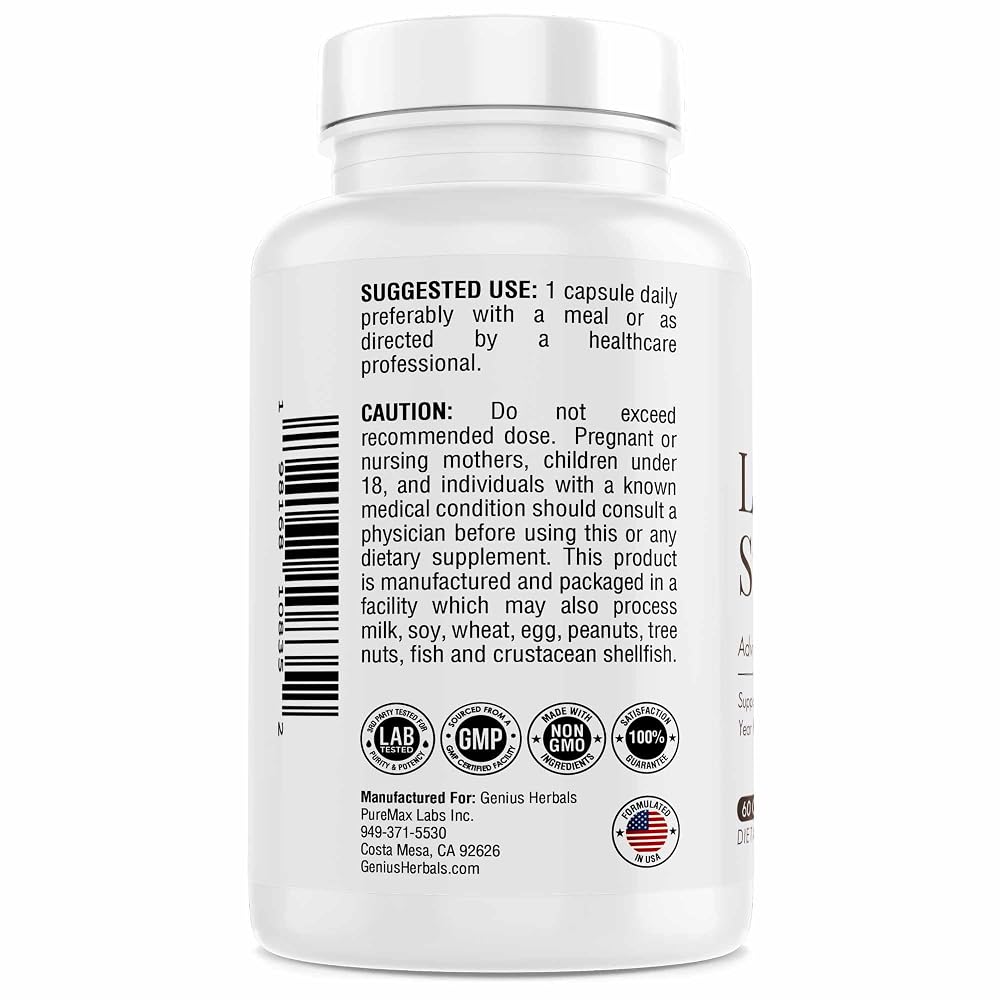 GENIUS HERBALS Lung Support Capsules for Breathing - 60 Capsules - image 3