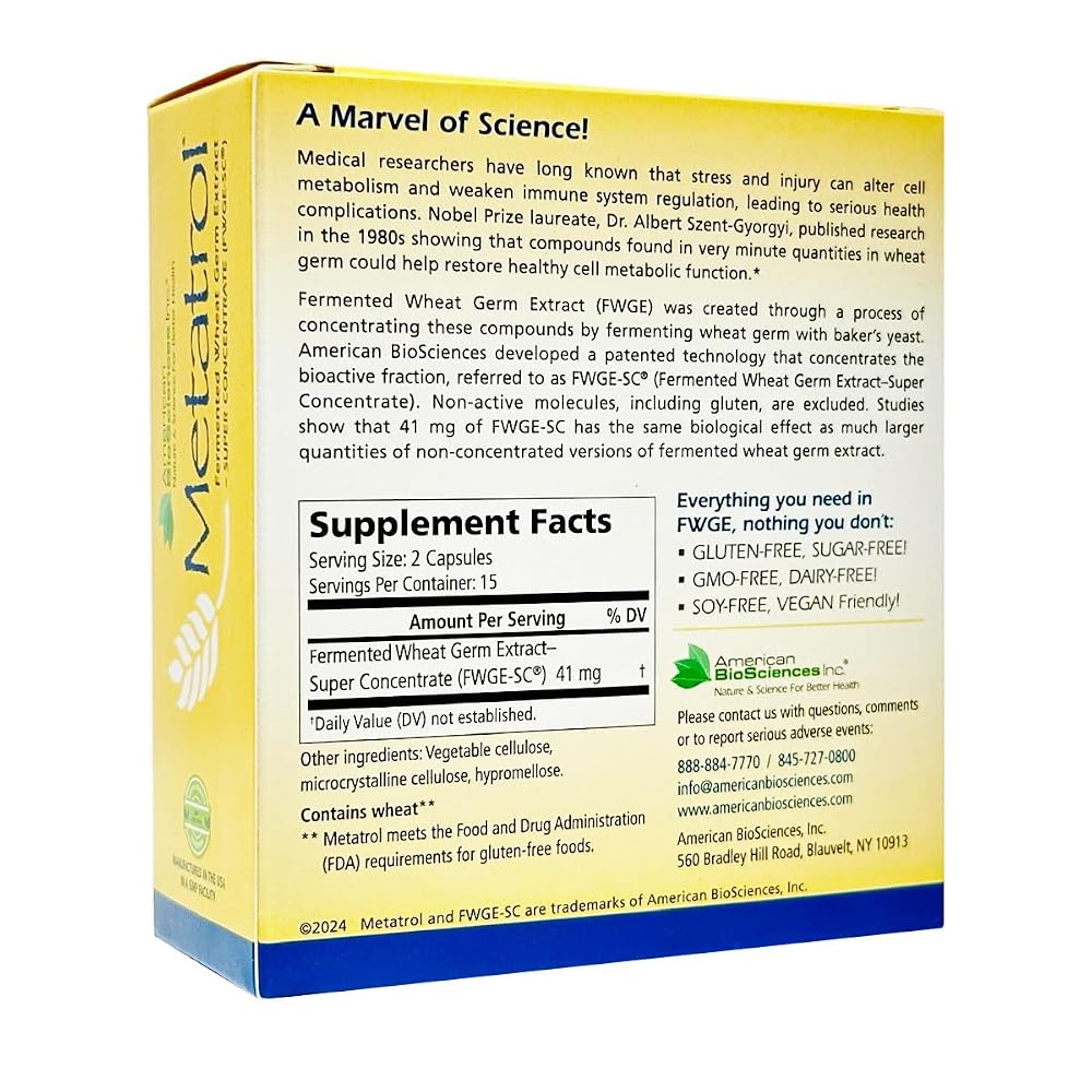 American BioSciences Metatrol Fermented Wheat Germ Extract - image 2