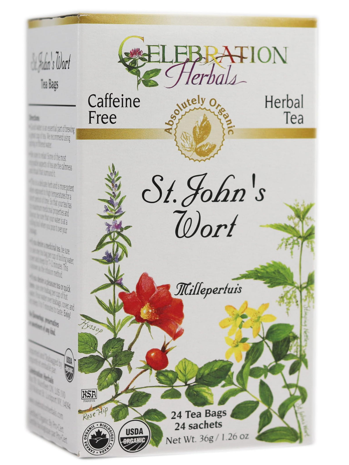 Celebration Herbals St John's Wort Tea Organic - 24 Tea Bags