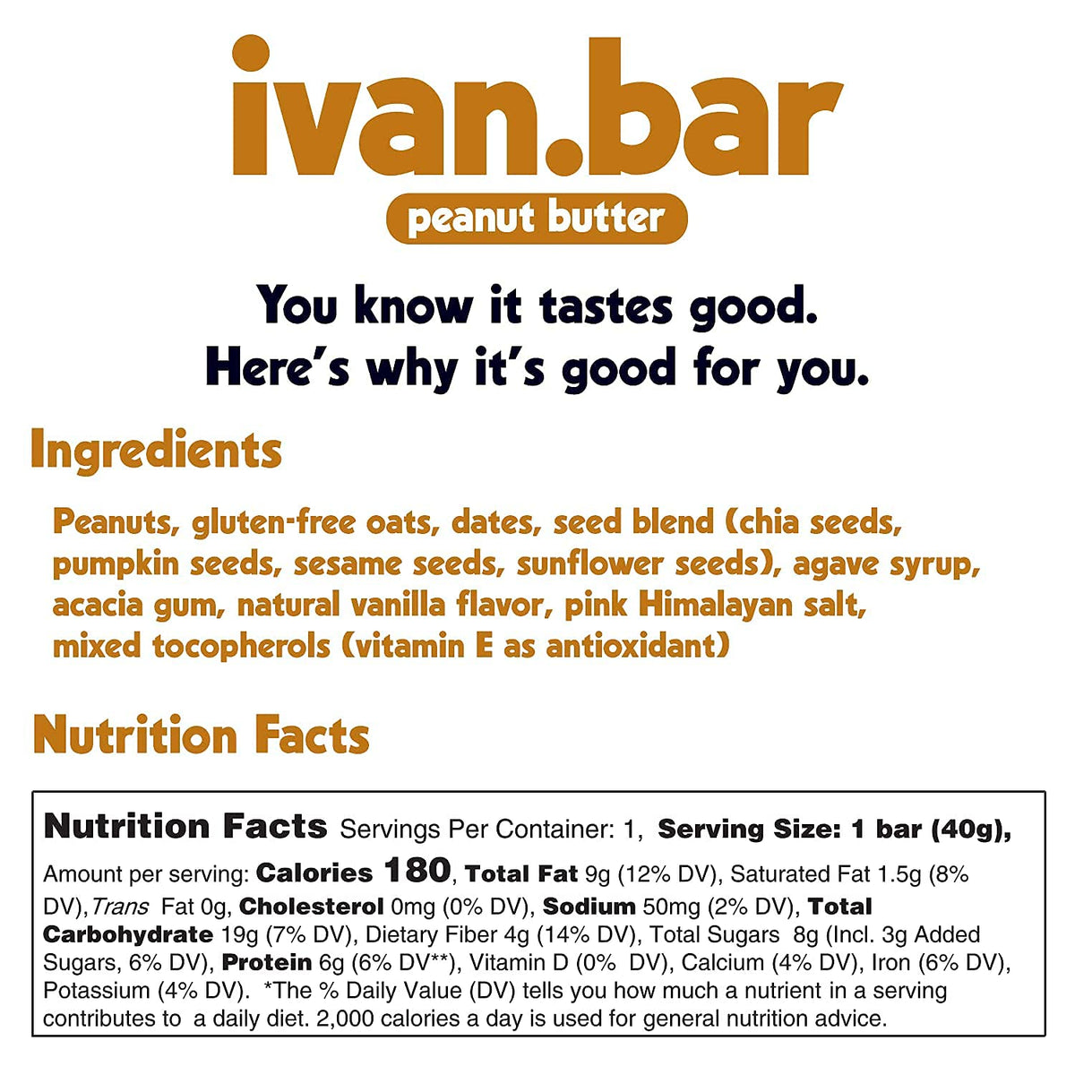 ivan.bar Protein Packed Energy Snack Bar