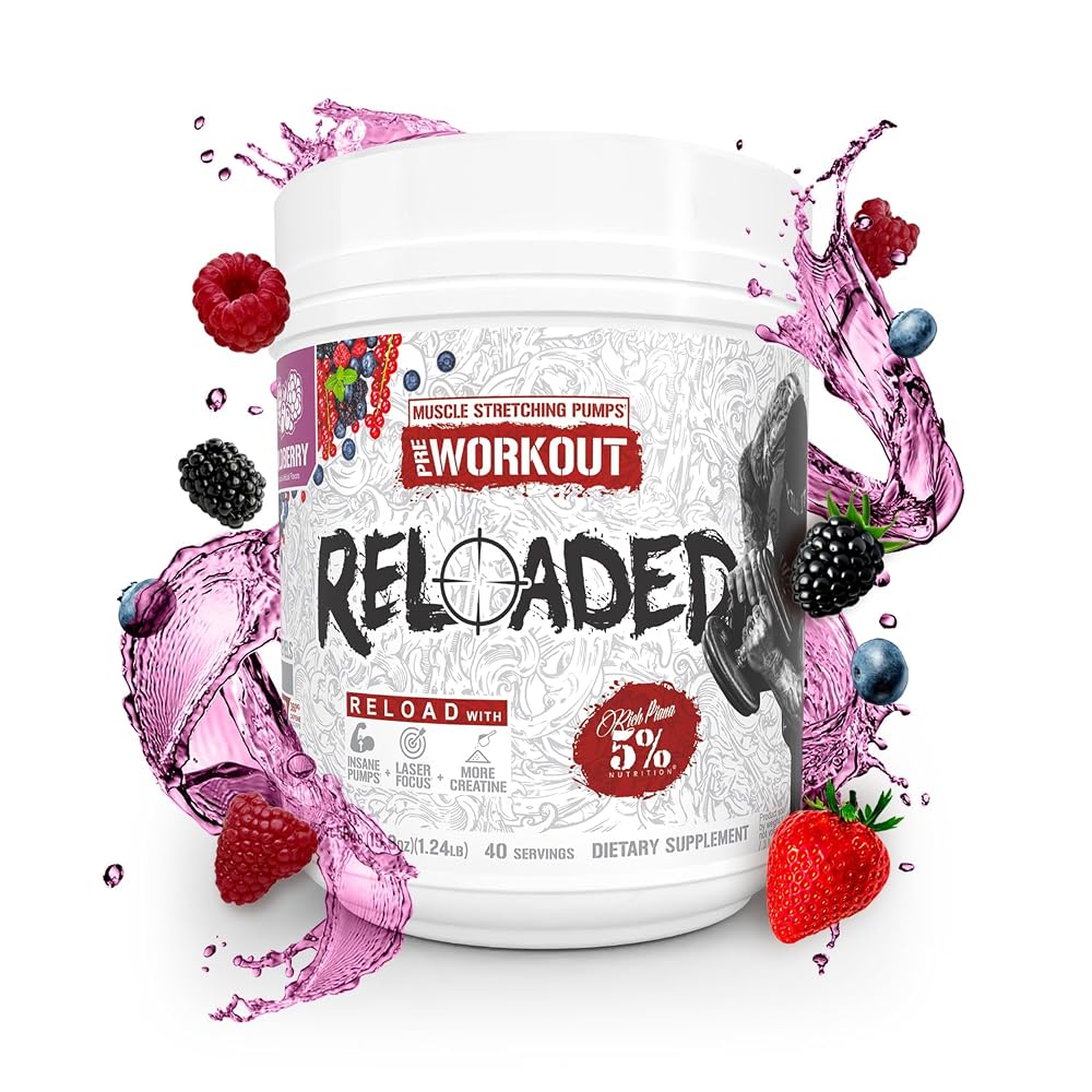 5% Nutrition Reloaded High Stim Pre-Workout Powder - 18.9 oz - image 4