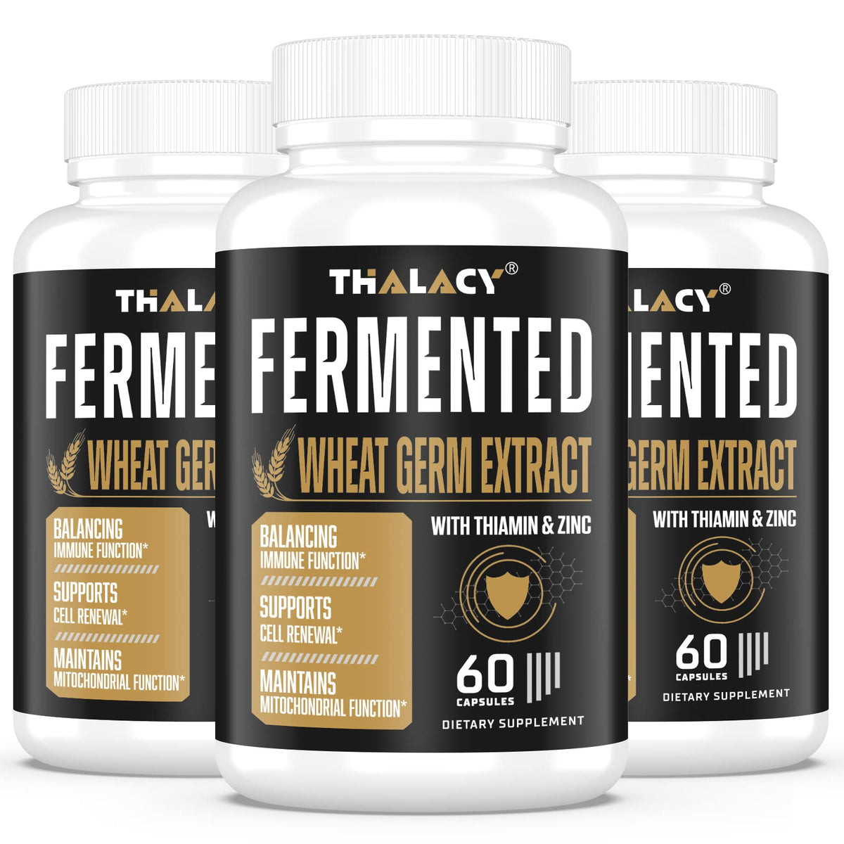 Thalacy Spermidine Supplements 13mg - 1300mg Wheat Germ Extract