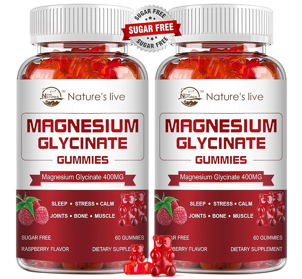 Nature's live Magnesium Glycinate Supplement 400mg Sugar Free