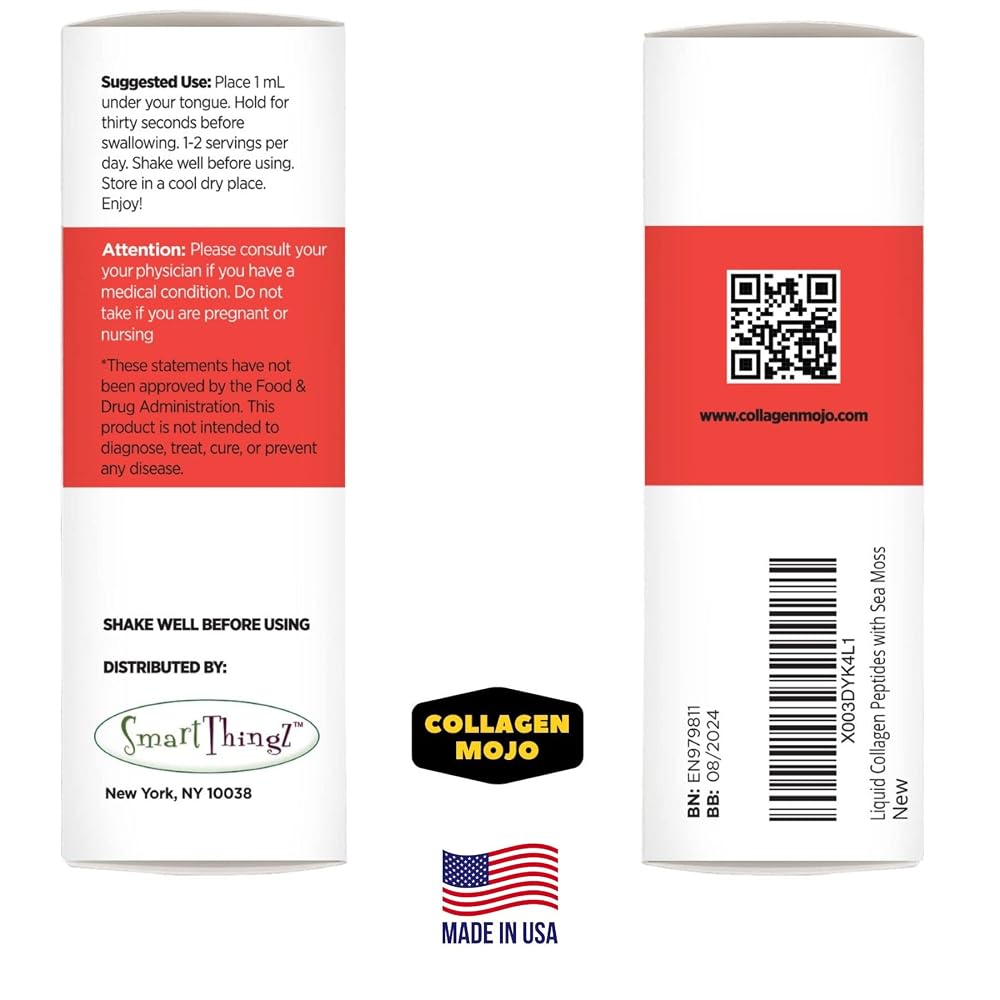 Collagen Mojo Hydrolyzed Collagen Liquid with Sea Moss - 2 Fl Oz - image 4