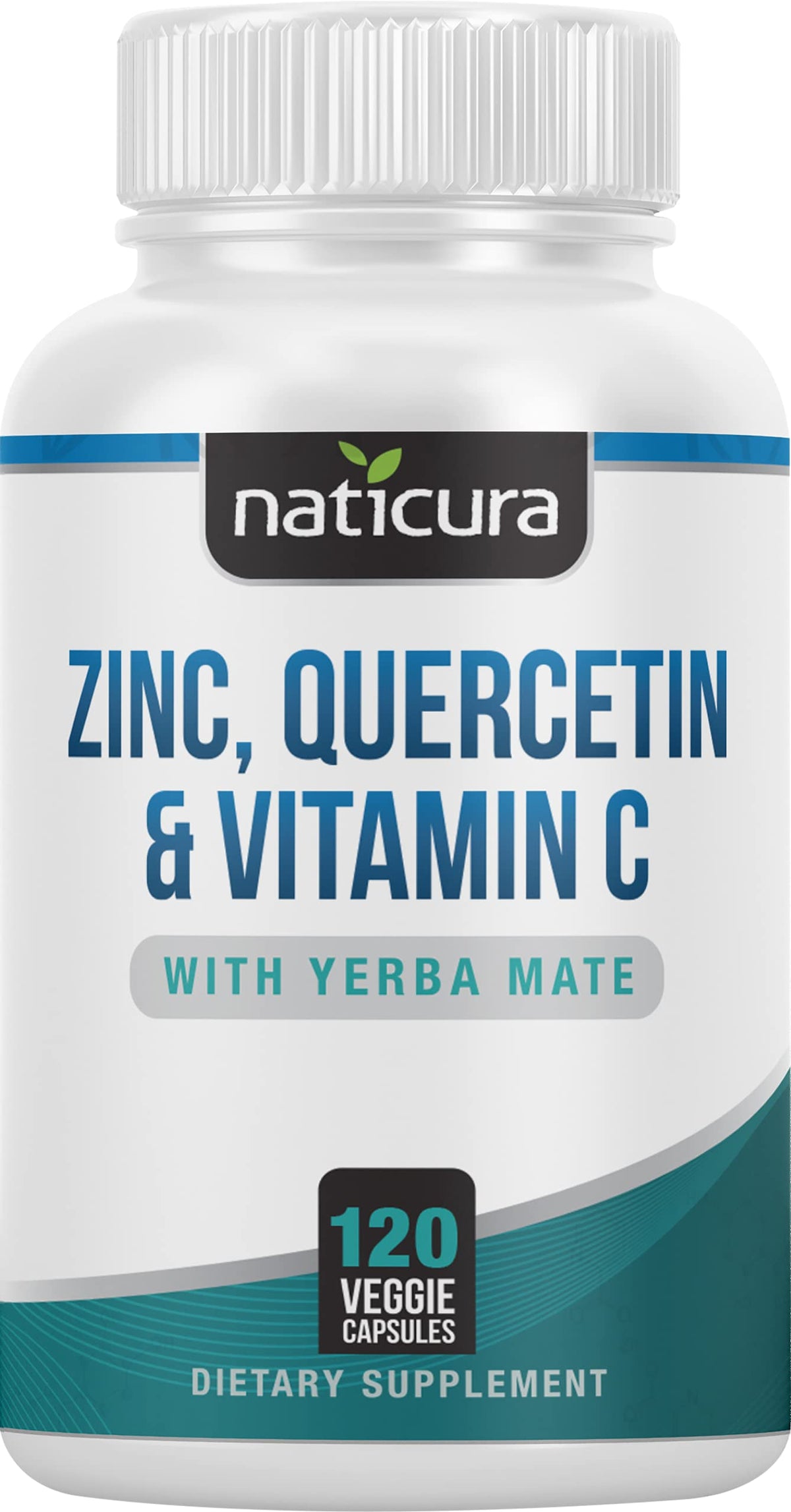 Naticura Zinc Quercetin Immune Support with Vitamin C - 120 Capsules