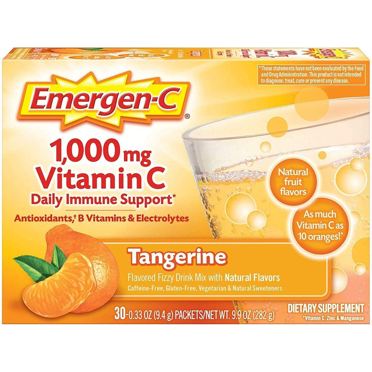 Emergen-C Tangerine Vitamin C Powder - 30 Packets