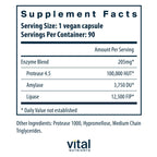 Vital Nutrients Vegan Pancreatic Enzymes - 90 Capsules - image 2
