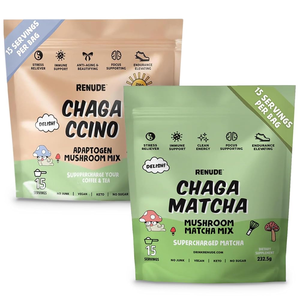 Renude Chagaccino - Wild-Foraged Chaga Mushroom Coffee - Adaptogen