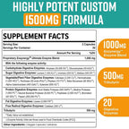 Orgabey Digestive Enzymes 1000mg with Postbiotics - 60 Capsules - image 2