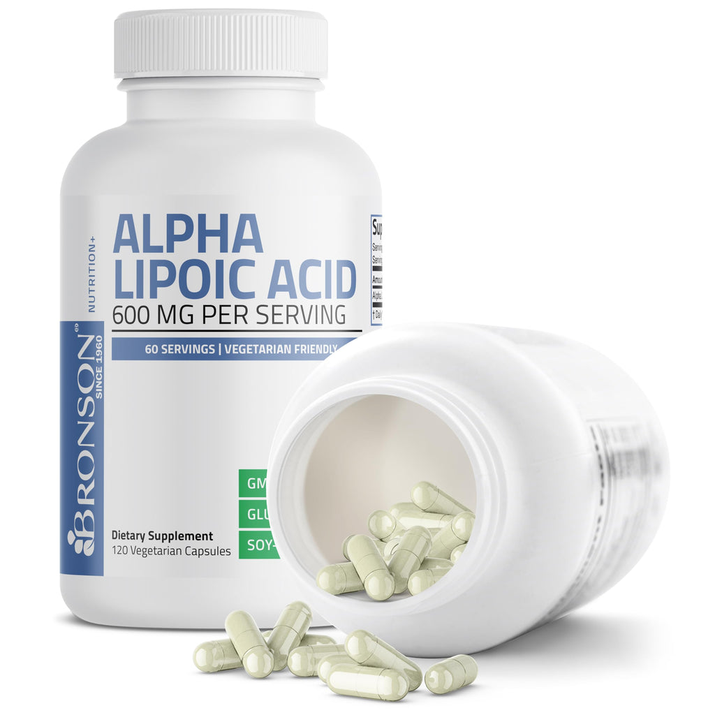 Bronson Alpha Lipoic Acid 600 MG Free Radical Scavenger Supports