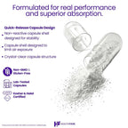 Healthfare Melatonin 60mg High-Strength Sleep Support - 180 Vegetarian Capsules - image 4