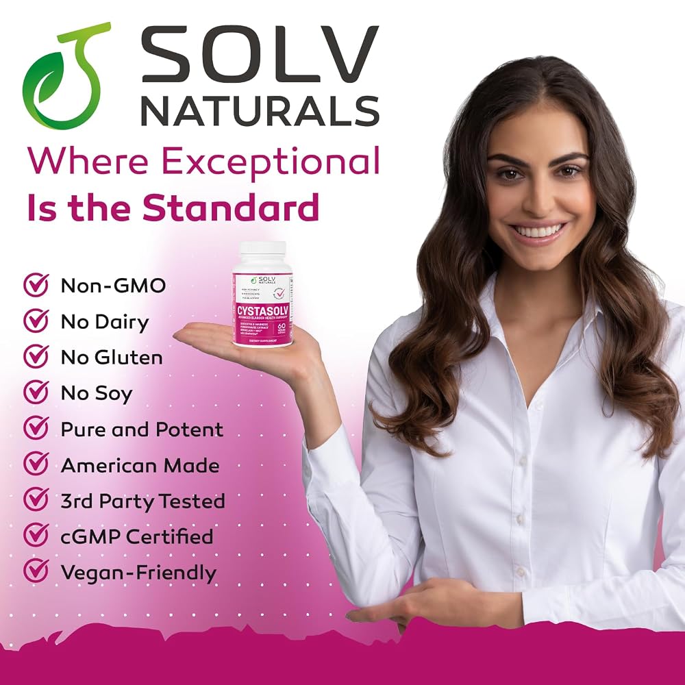 SOLV NATURALS CYSTASOLV Bladder & Urinary Support - 60 Vegan Capsules - image 7