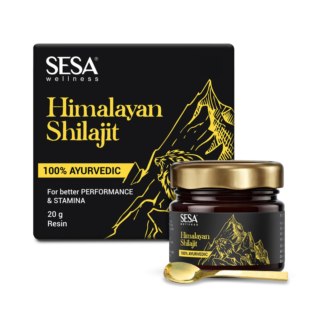 sesa Himalayan Shilajit Resin 100% Ayurvedic - 50 Servings