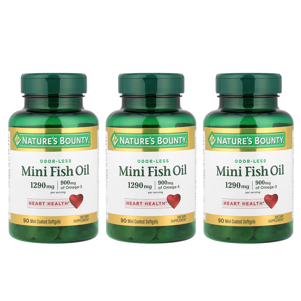 Nature's Bounty Fish Oil 1290 mg Mini Softgels - 270 Count