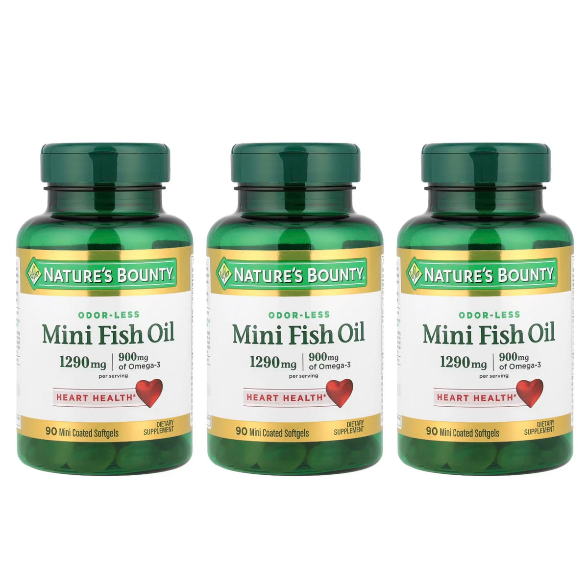 Nature's Bounty Fish Oil 1290 mg Mini Softgels - 270 Count
