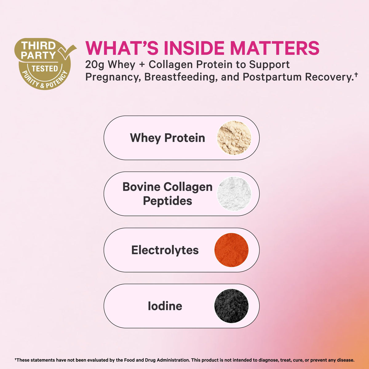 Pink Stork Pregnancy & Postpartum Protein Powder Chocolate - 15 Scoops - image 2