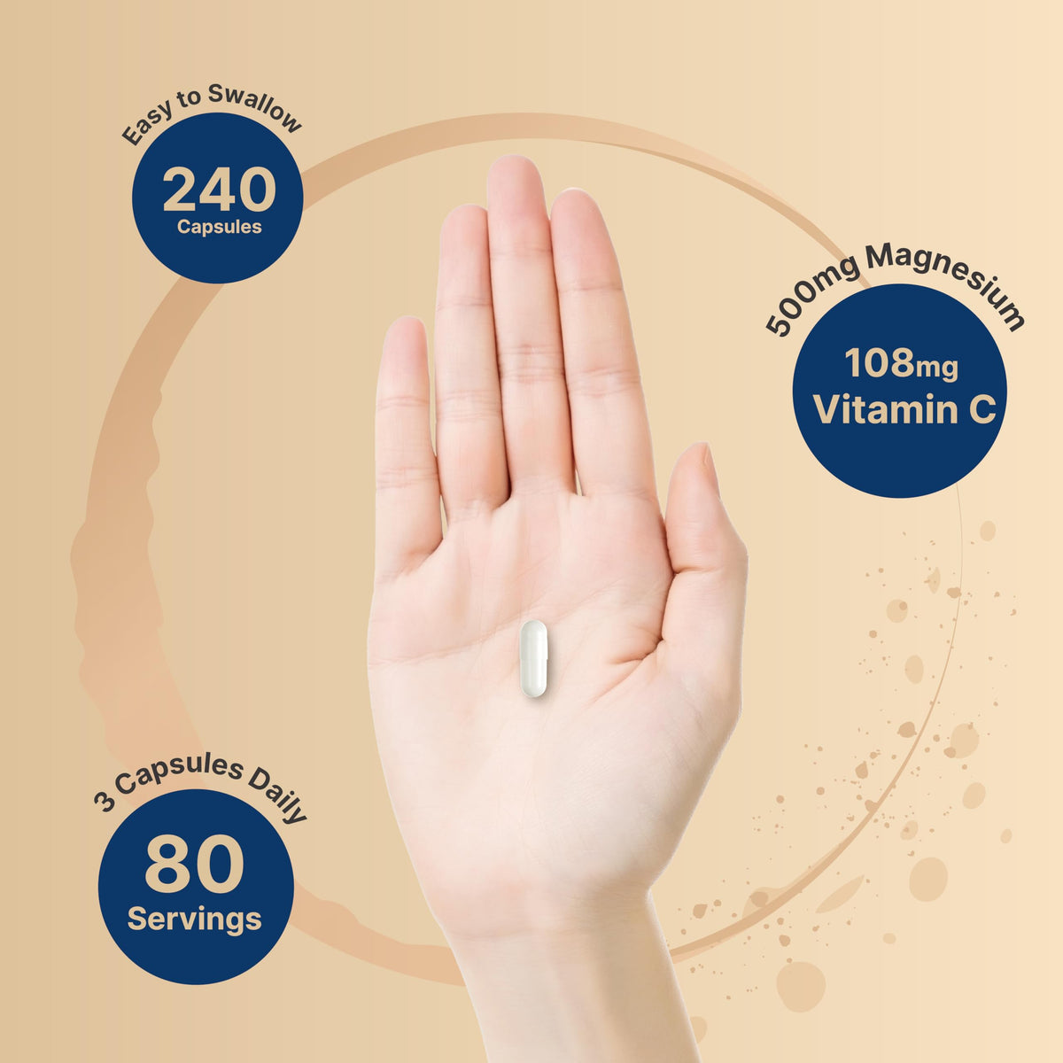 NatureBell Pure Magnesium Citrate 500mg