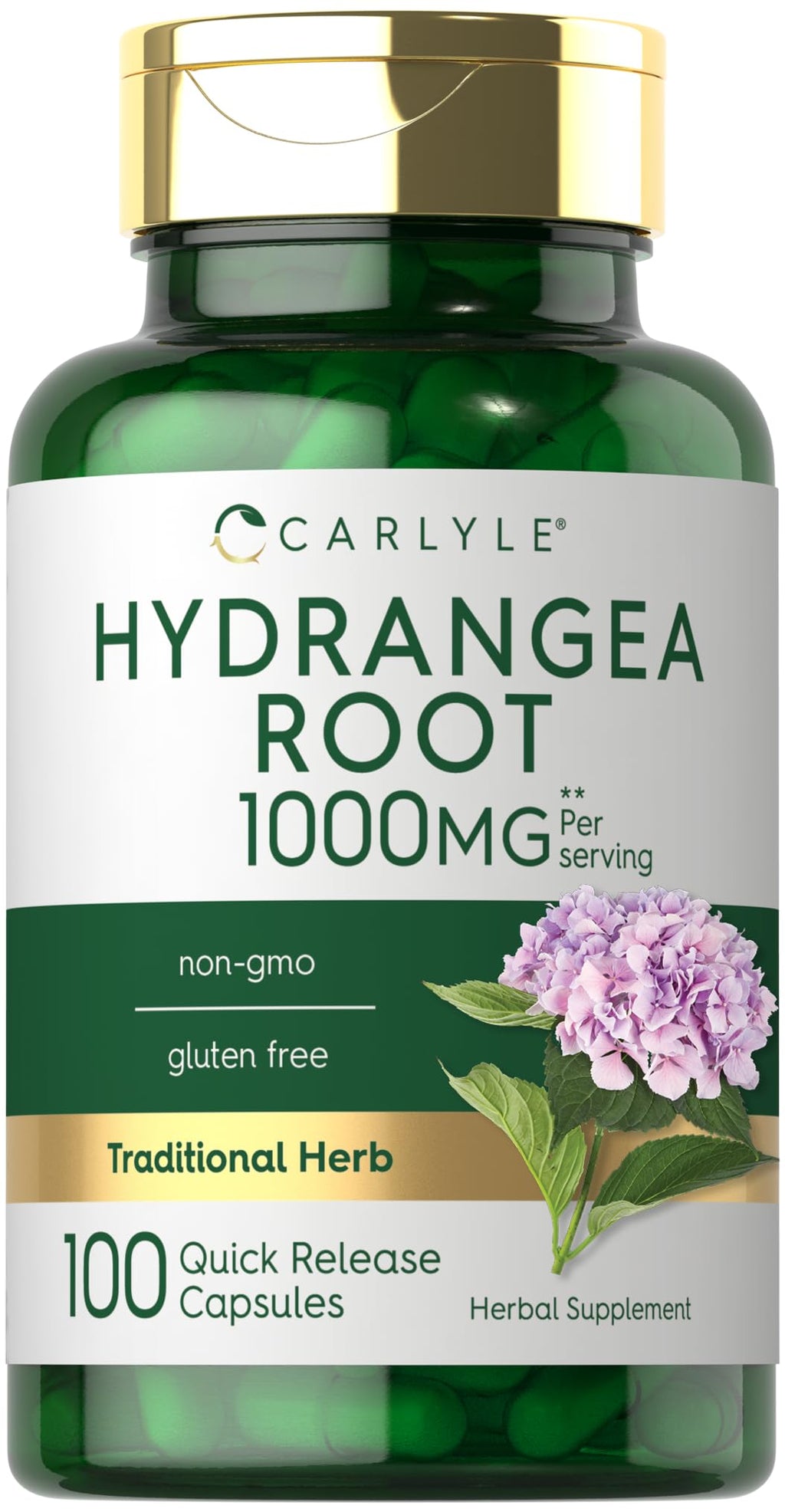 Carlyle Hydrangea Root Extract - 100 Capsules