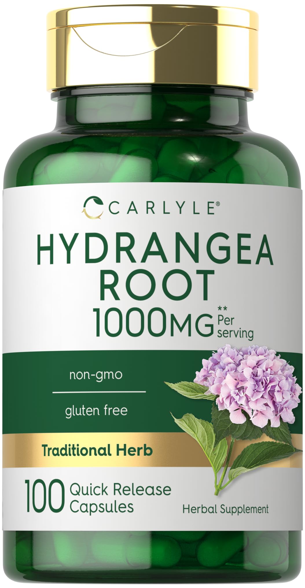 Carlyle Hydrangea Root Extract - 100 Capsules