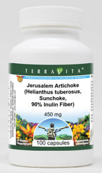 Terravita Jerusalem Artichoke Inulin Fiber - 100 Capsules