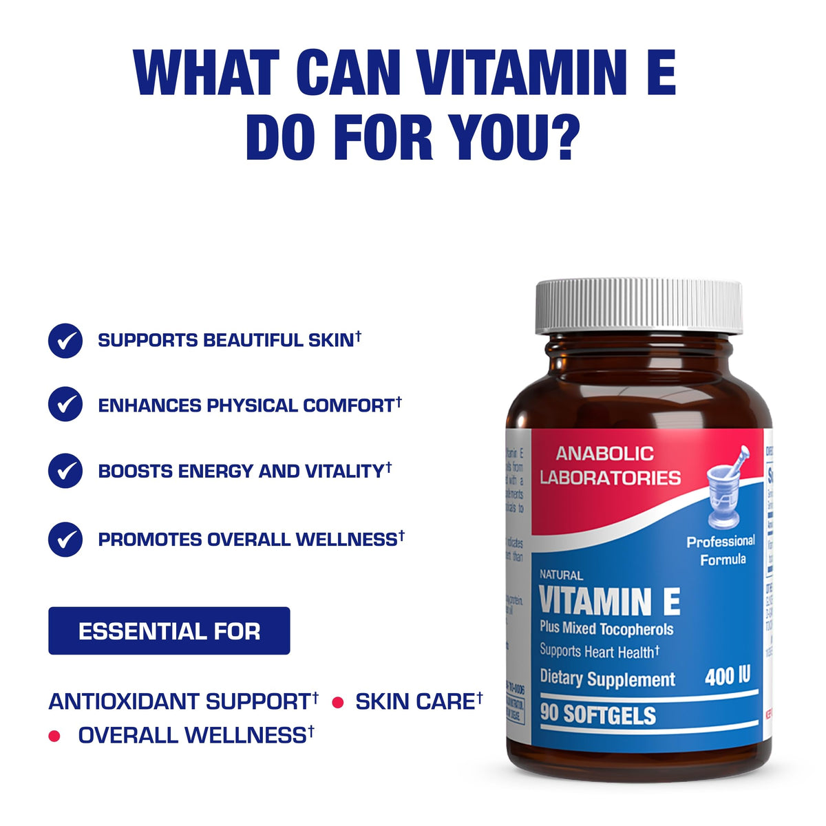 Anabolic Laboratories Vitamin E 400 IU Softgels - 90 Softgels - image 5