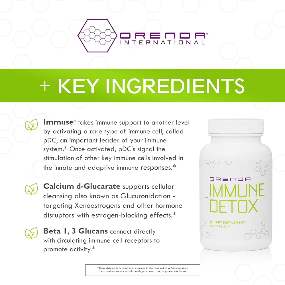 Orenda Immune + Detox Postbiotic Formula - 120 Capsules - image 4