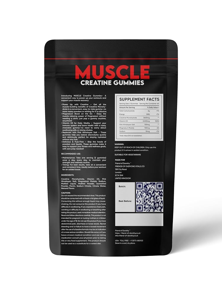 FRIEND OF DOROTHY Muscle Power Creatine Gummies - 60 Count - image 2