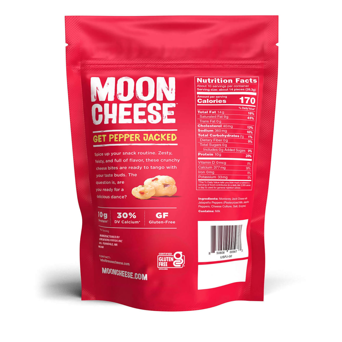 Moon Cheese Get Pepper Jacked Cheese Bites - 10 oz (2-Pack) - image 2