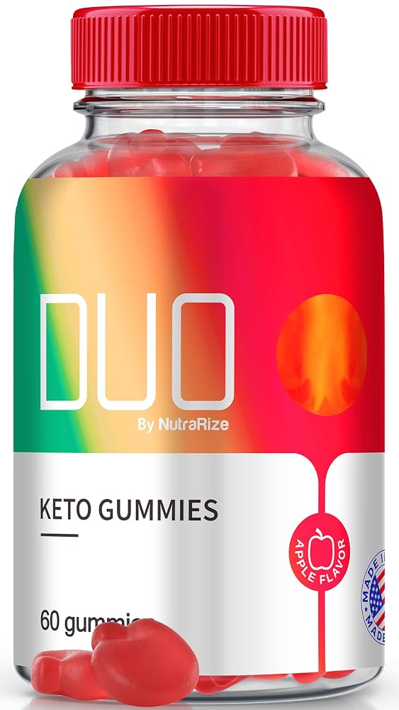 NutraRize Duo Keto ACV Gummies Apple Cider Vinegar Formula - 60 Gummies