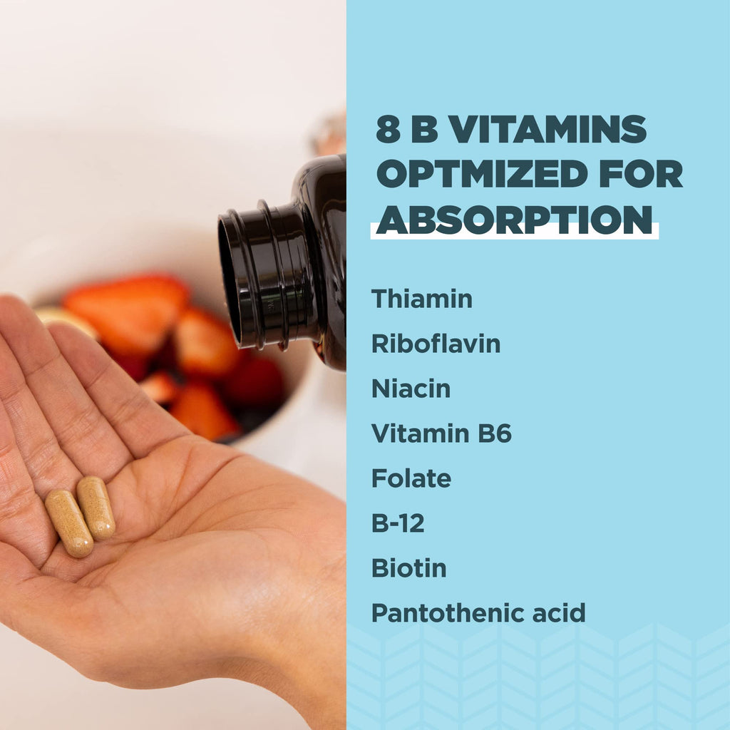 Ancient Nutrition Methylated Vitamin B Complex for Energy - 60 Capsules - image 4