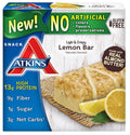 Atkins Snack Light Crispy Lemon Bar - 5 Count (Pack of 2)