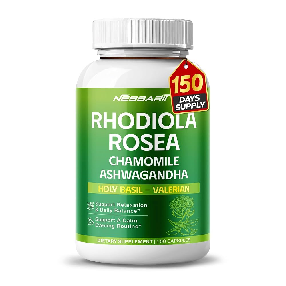 Nessarit Complete 11-in-1 Rhodiola Rosea with Chamomile - 150 Capsules