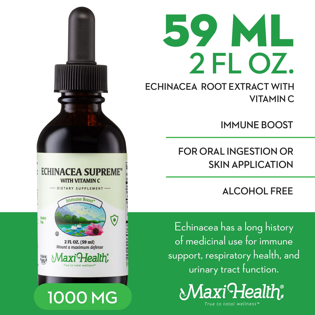 Maxi Health Echinacea Supplement Liquid with Vitamin C - 2 fl oz - image 3