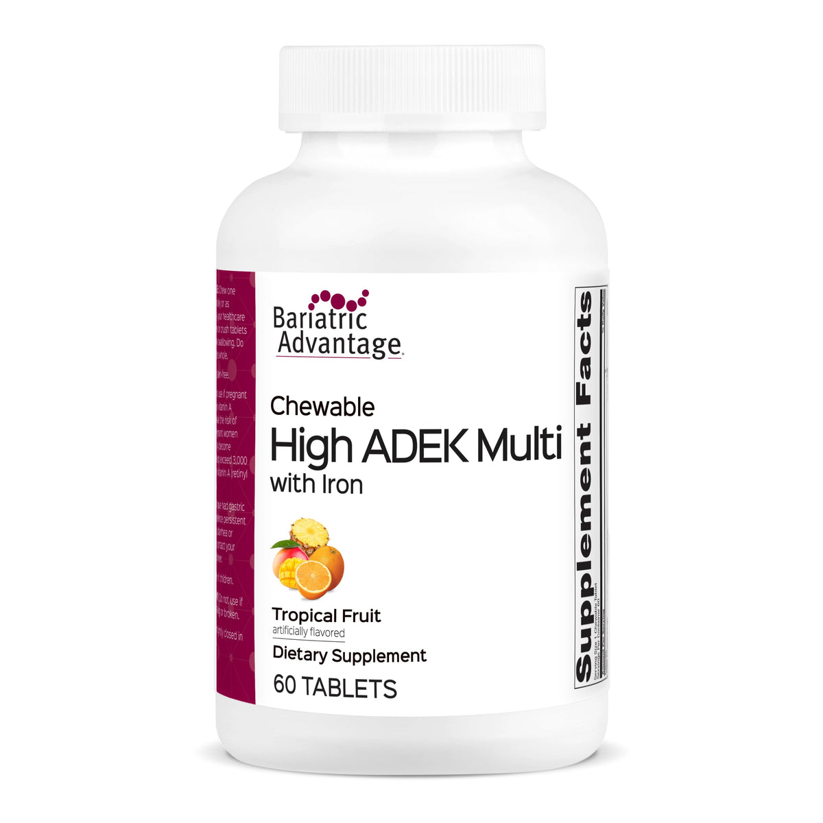 Bariatric Advantage Chewable High ADEK with Iron - 60 Count