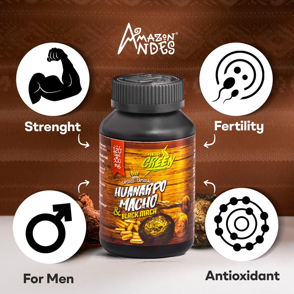 Amazon Andes Black Maca Root & Huanarpo Macho - 120 Capsules - image 2