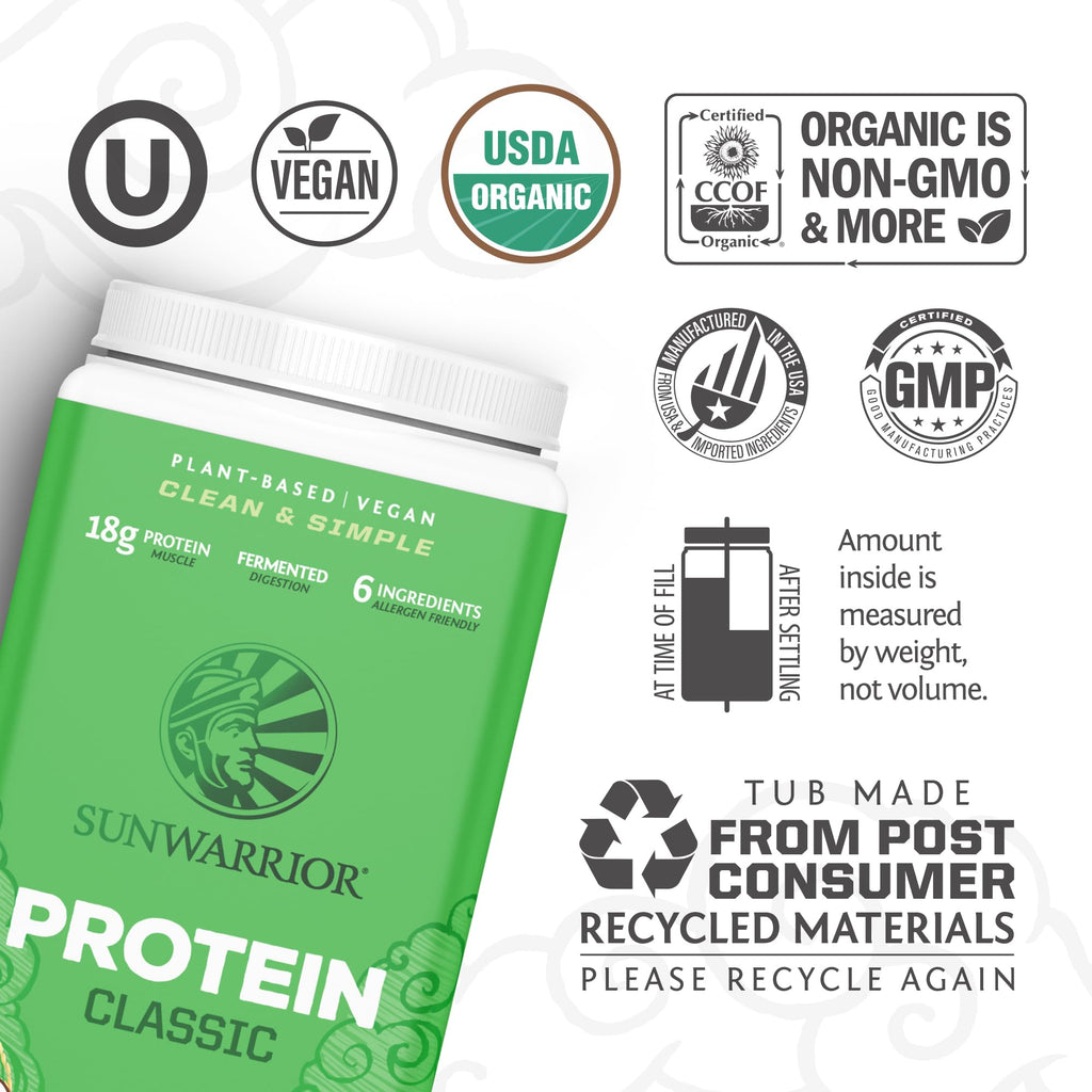 Sunwarrior Organic Brown Rice Protein Chocolate - 750g - image 3