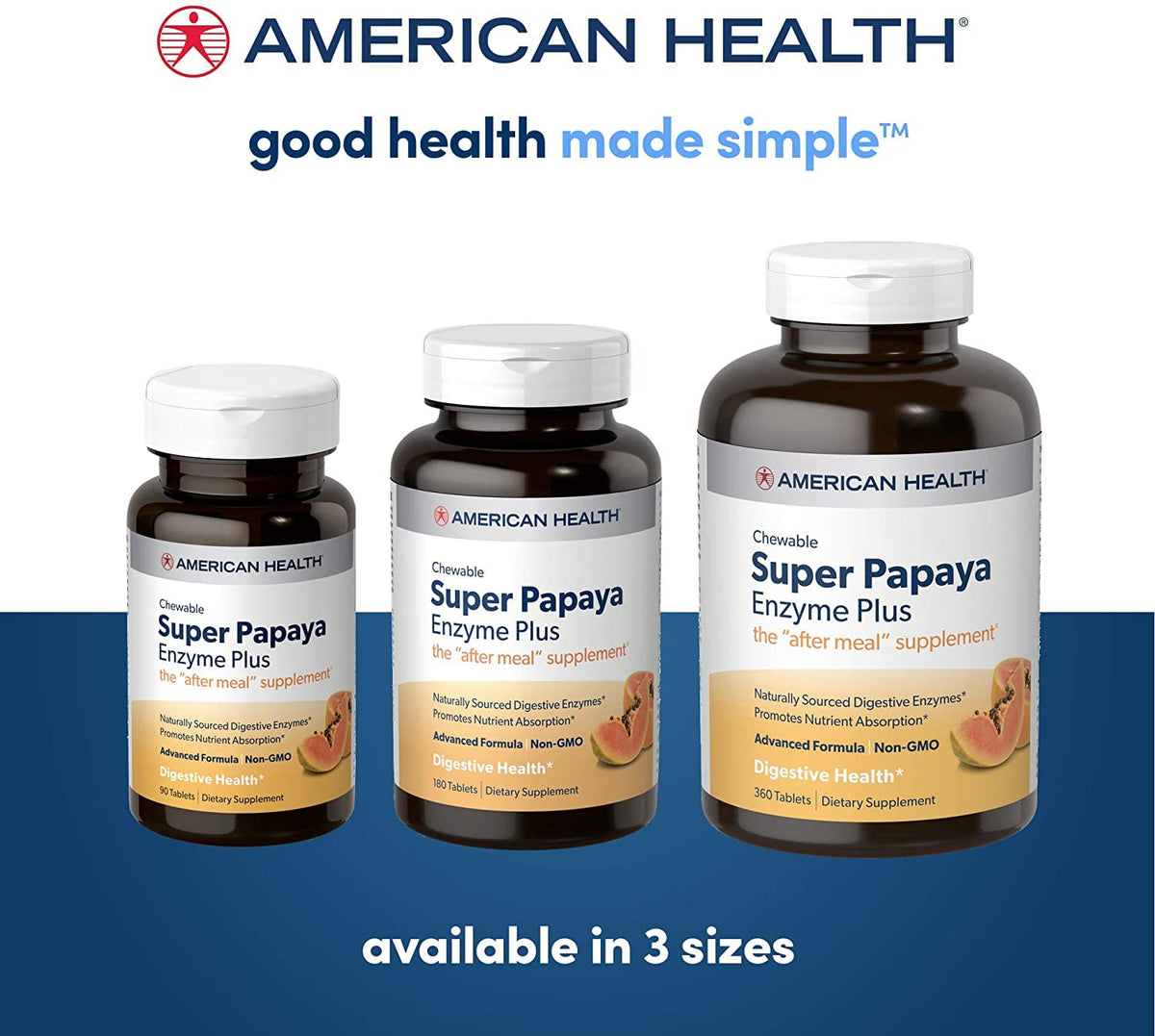 American Health Enzymes Chewable Super Papaya Enzyme Plus - 720 Tablets - image 5