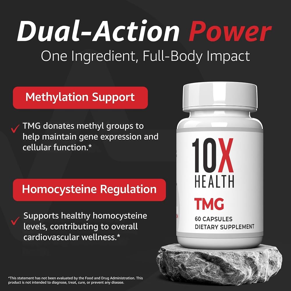 10X Health System TMG Supplement 1000mg - 60 Capsules - image 3