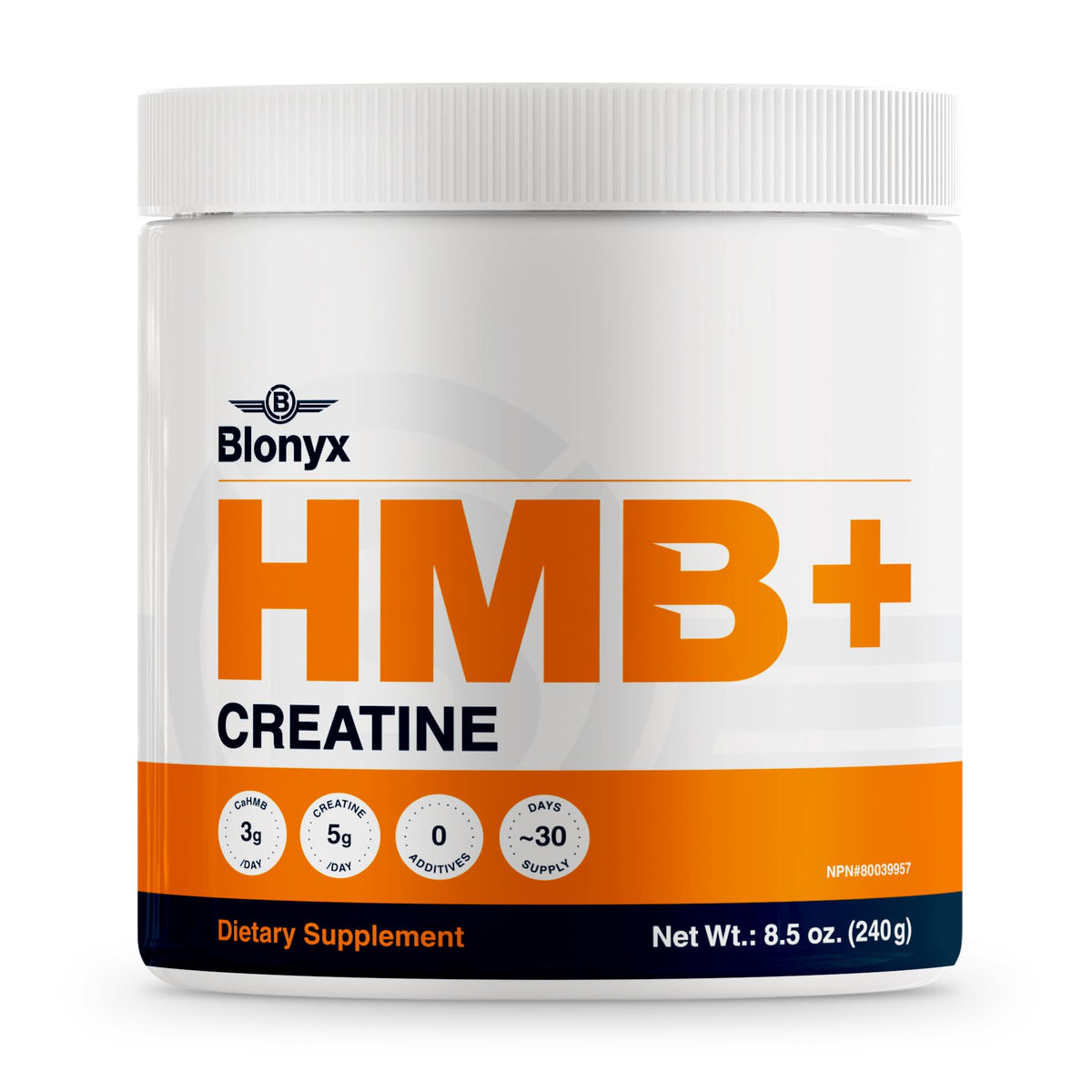 Blonyx HMB + Creatine Supplement Powder - 30-Day Supply