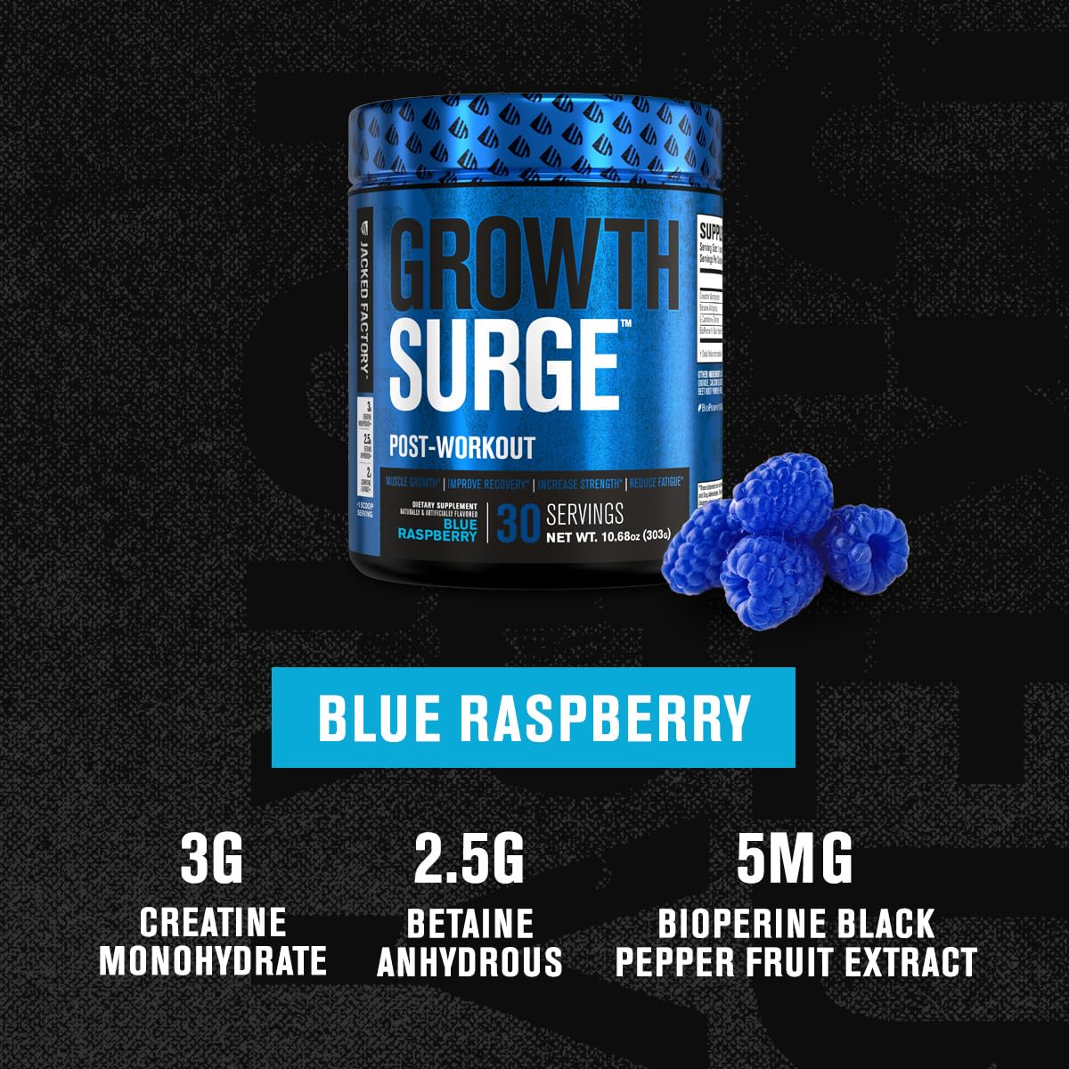Jacked Factory Growth Surge Creatine Post Workout w/L-Carnitine